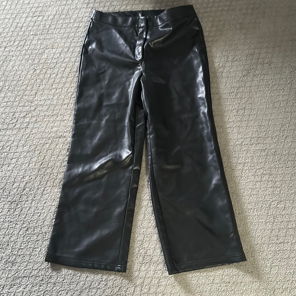 Bagatelle Faux Leather wide leg Pants Size M